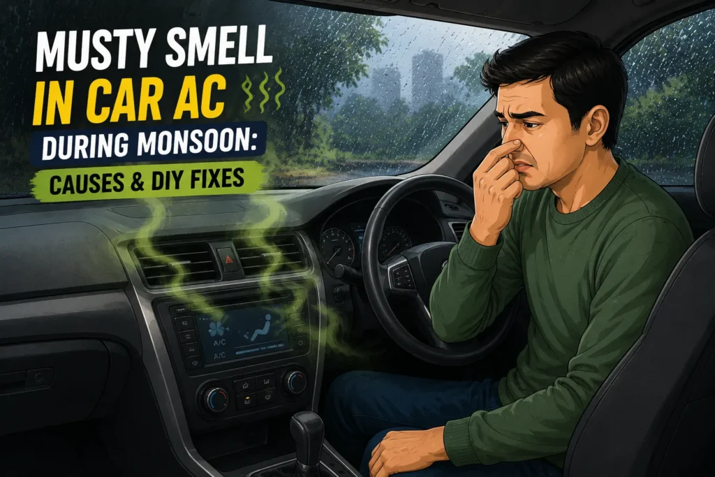 musty smell in car AC